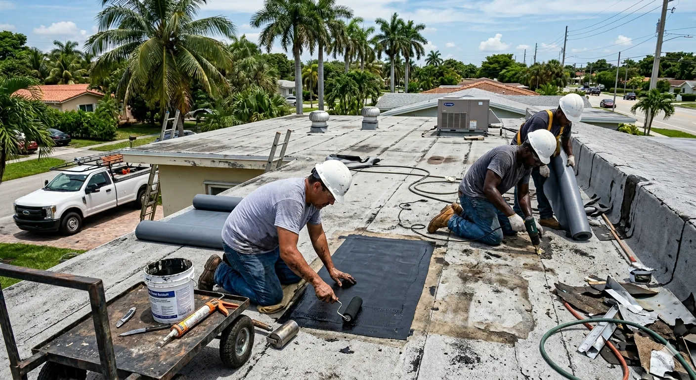 Commercial Roof Seam Failure Repair